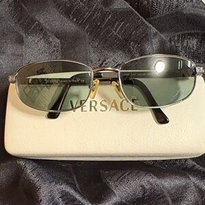 Prescription 130. See pic Versace Silver and Black Sunglasses